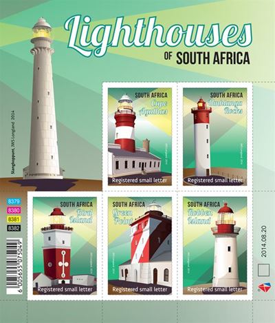 Stamps shed light on lighthouses of South Africa